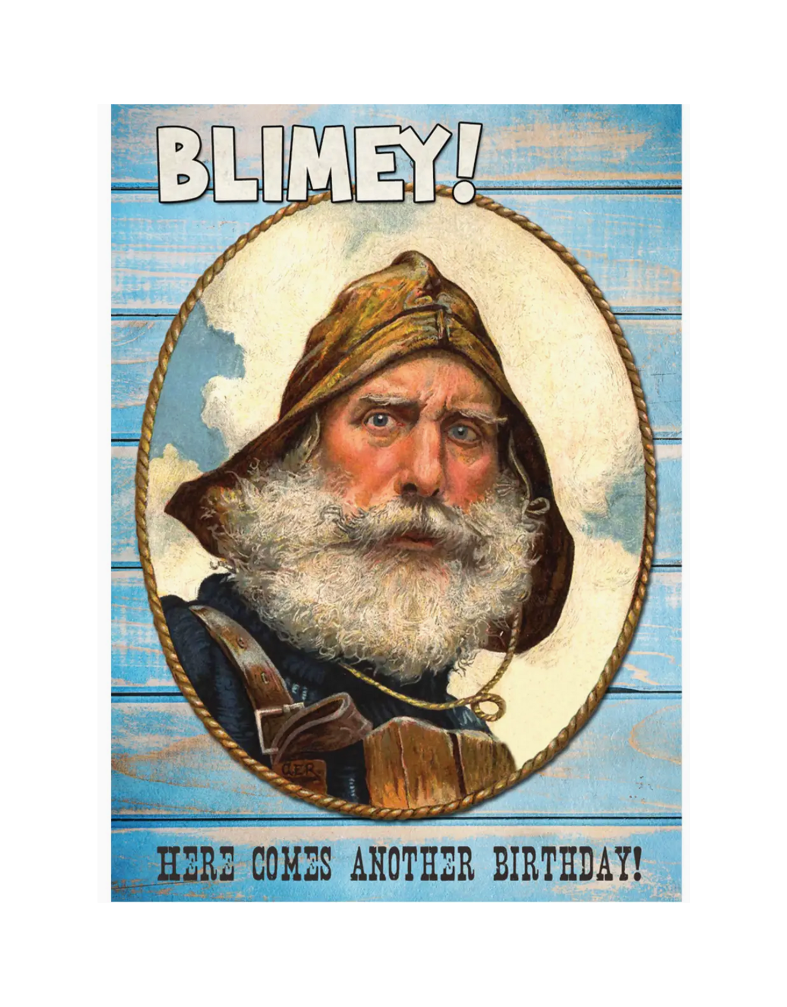 Magik Missile Blimey Here Comes Another Year Greeting Card