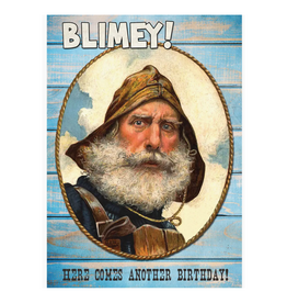 Magik Missile Blimey Here Comes Another Year Greeting Card