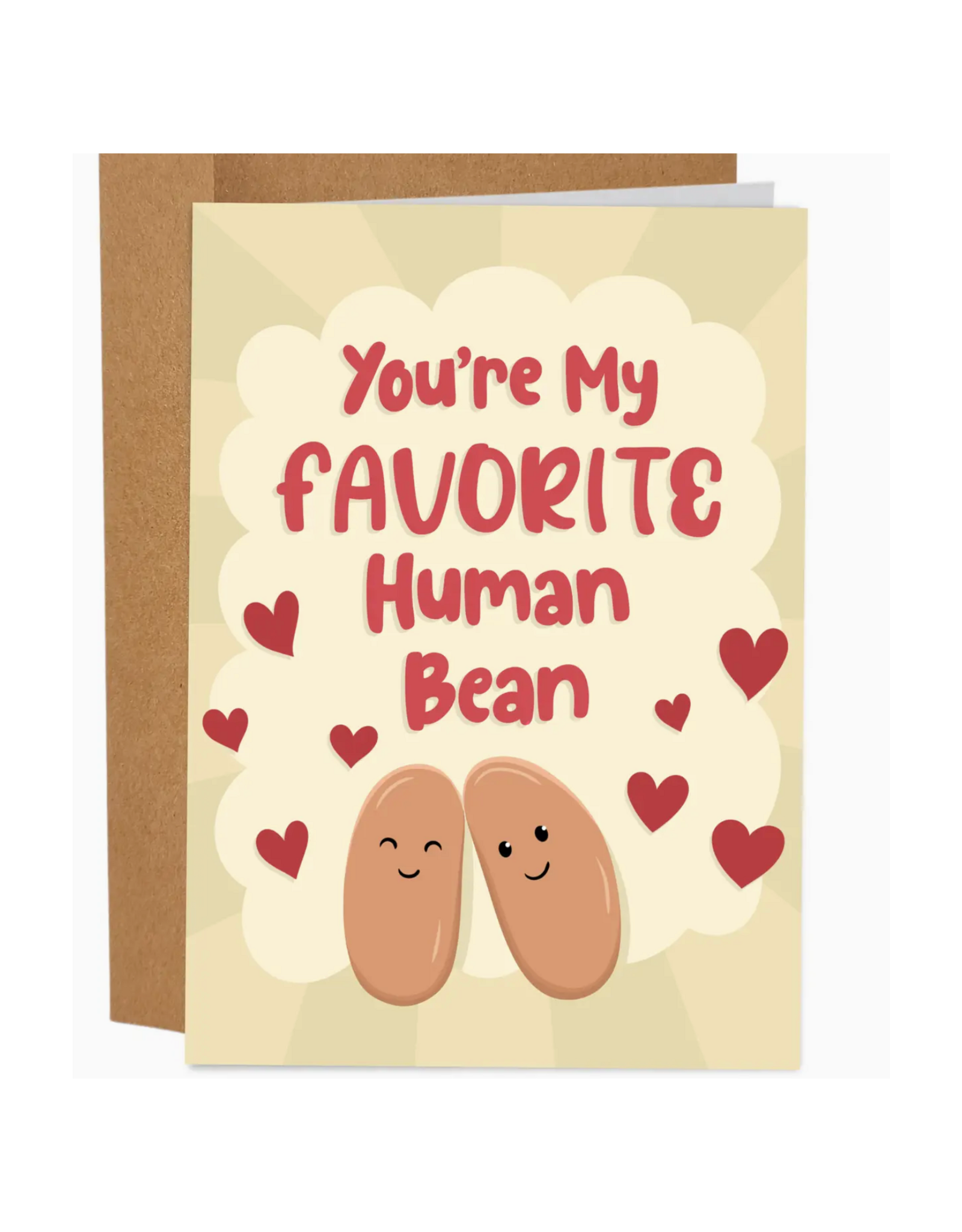 You're My Favorite Human Bean Greeting Card