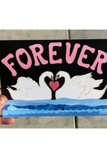 Forever Swans Greeting Card