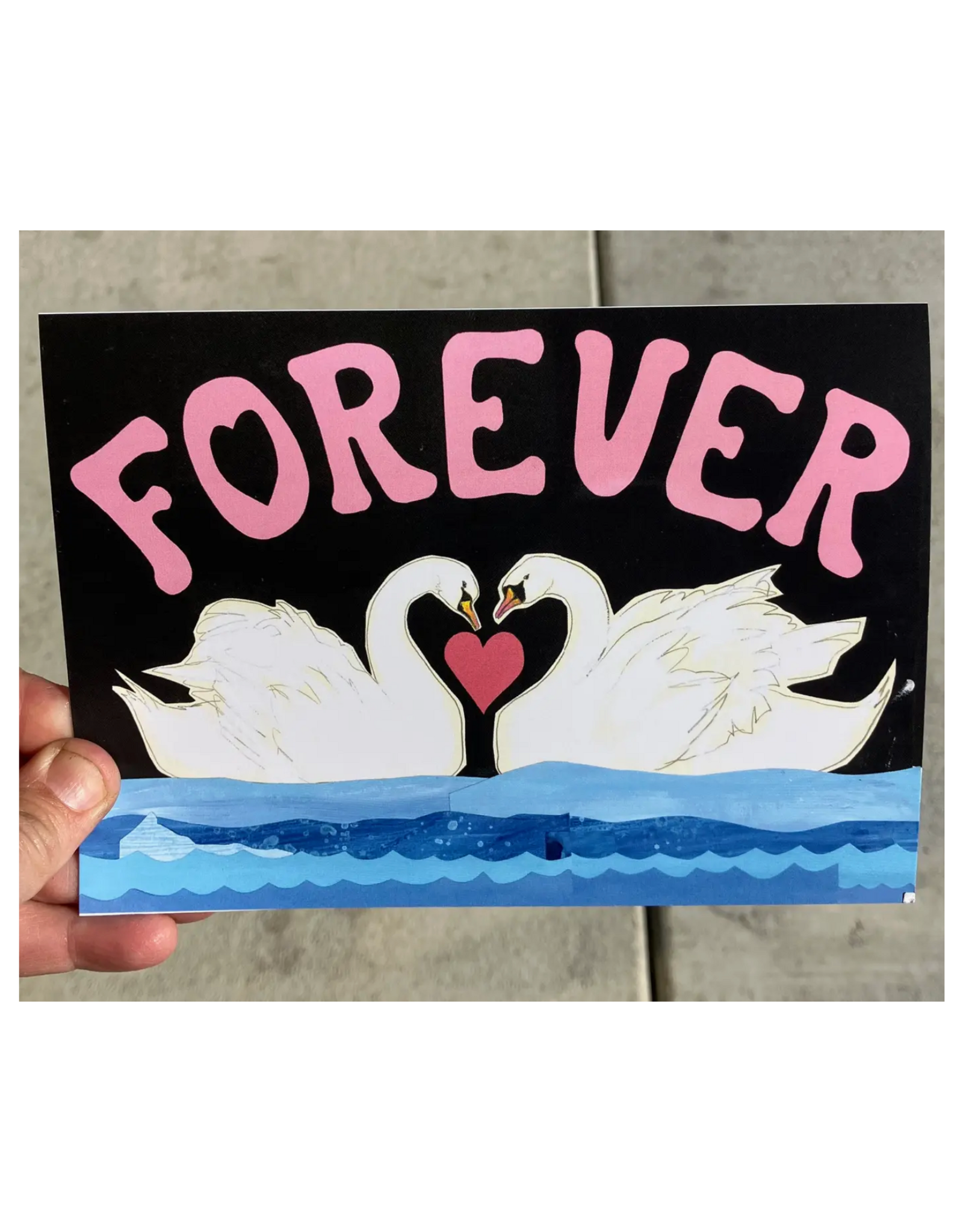 Forever Swans Greeting Card