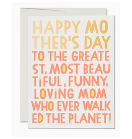 Greatest Mom Greeting Card