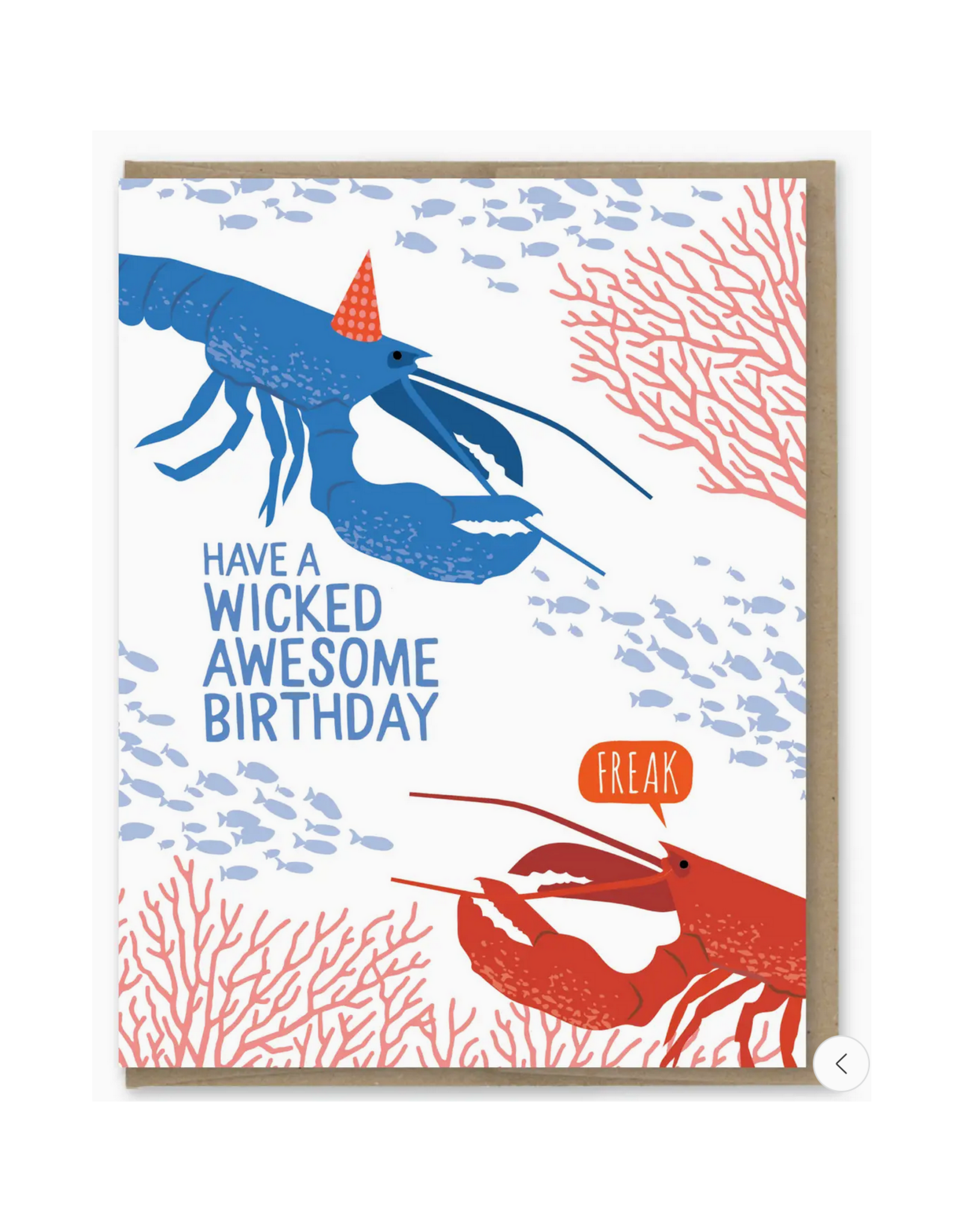 Wicked Awesome Birthday Lobsters Greeting Card