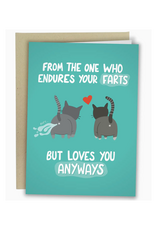 Endures Your Farts Greeting Card