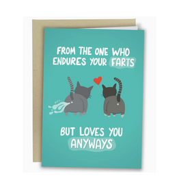 Endures Your Farts Greeting Card