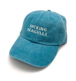 Fucking Seagulls Teal Dad Hat