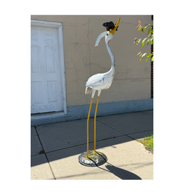 Tall Crane with Fish - Curbside Pick Up Only!
