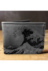 Printmaker Leather Wallet - Great Wave