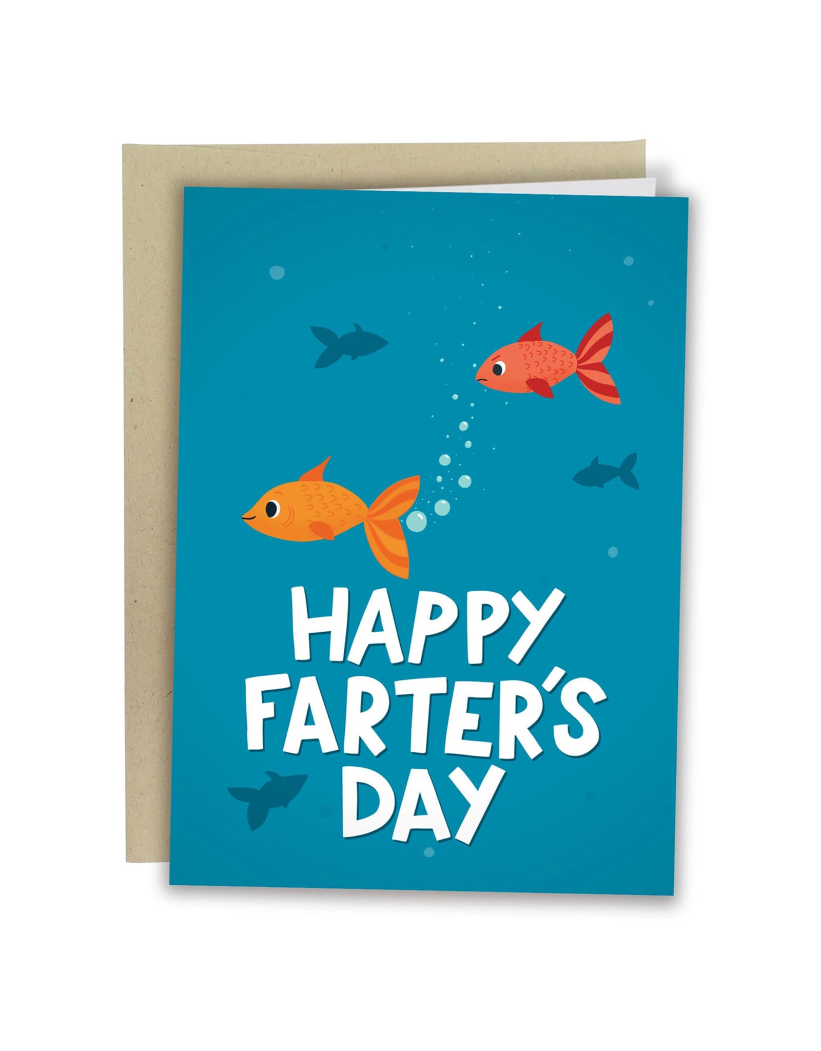 Happy Farter's Day Fish Greeting Card