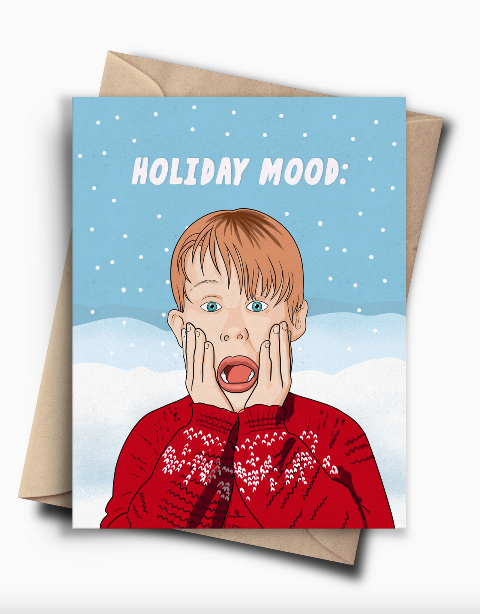 Holiday Mood Home Alone Greeting Card