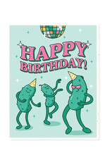 Semi Sweet Press Birthday Disco Pickle Greeting Card
