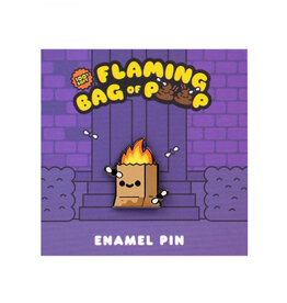 Flaming Bag of Poop Enamel Pin