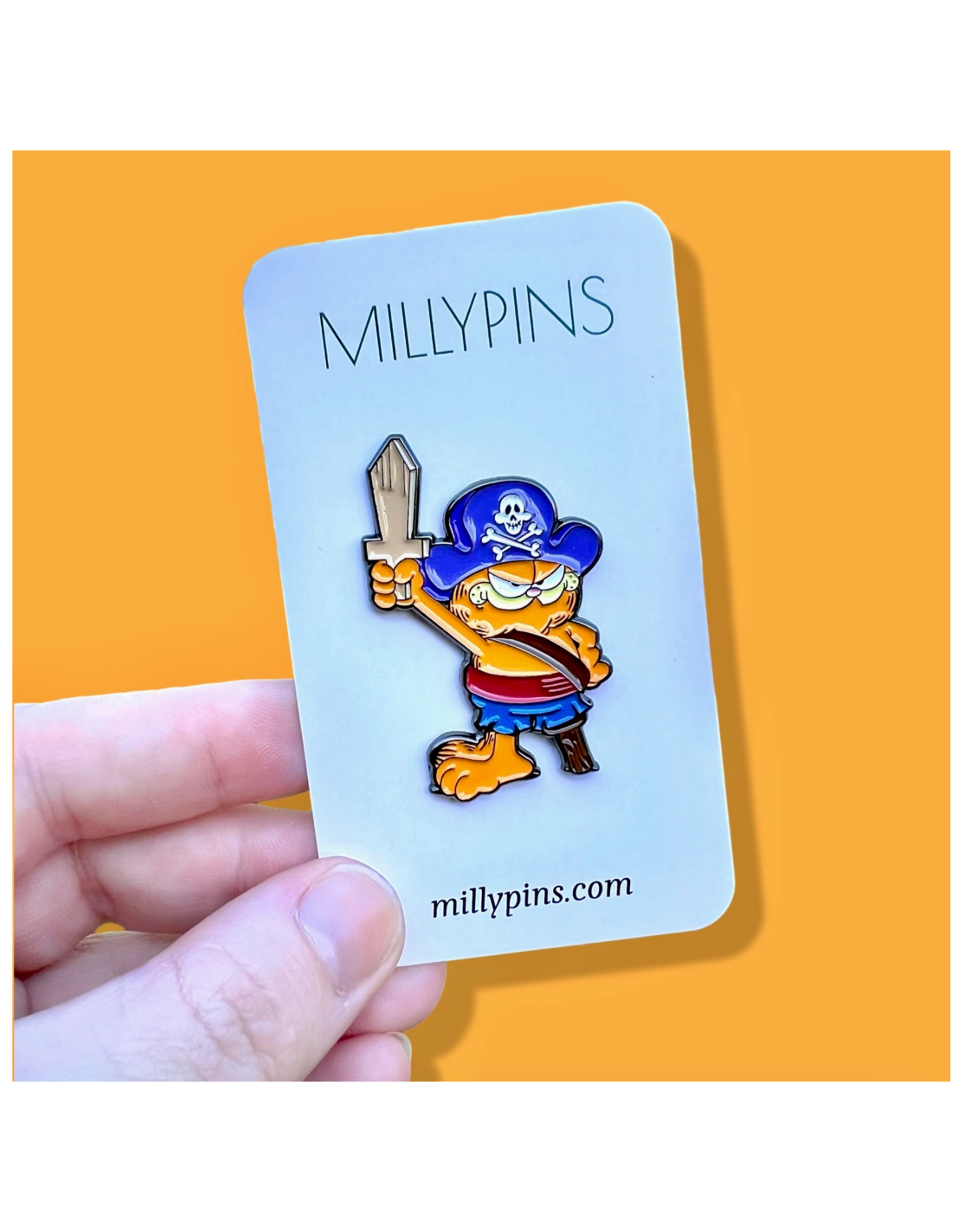 Halloween Garfield Enamel Pin