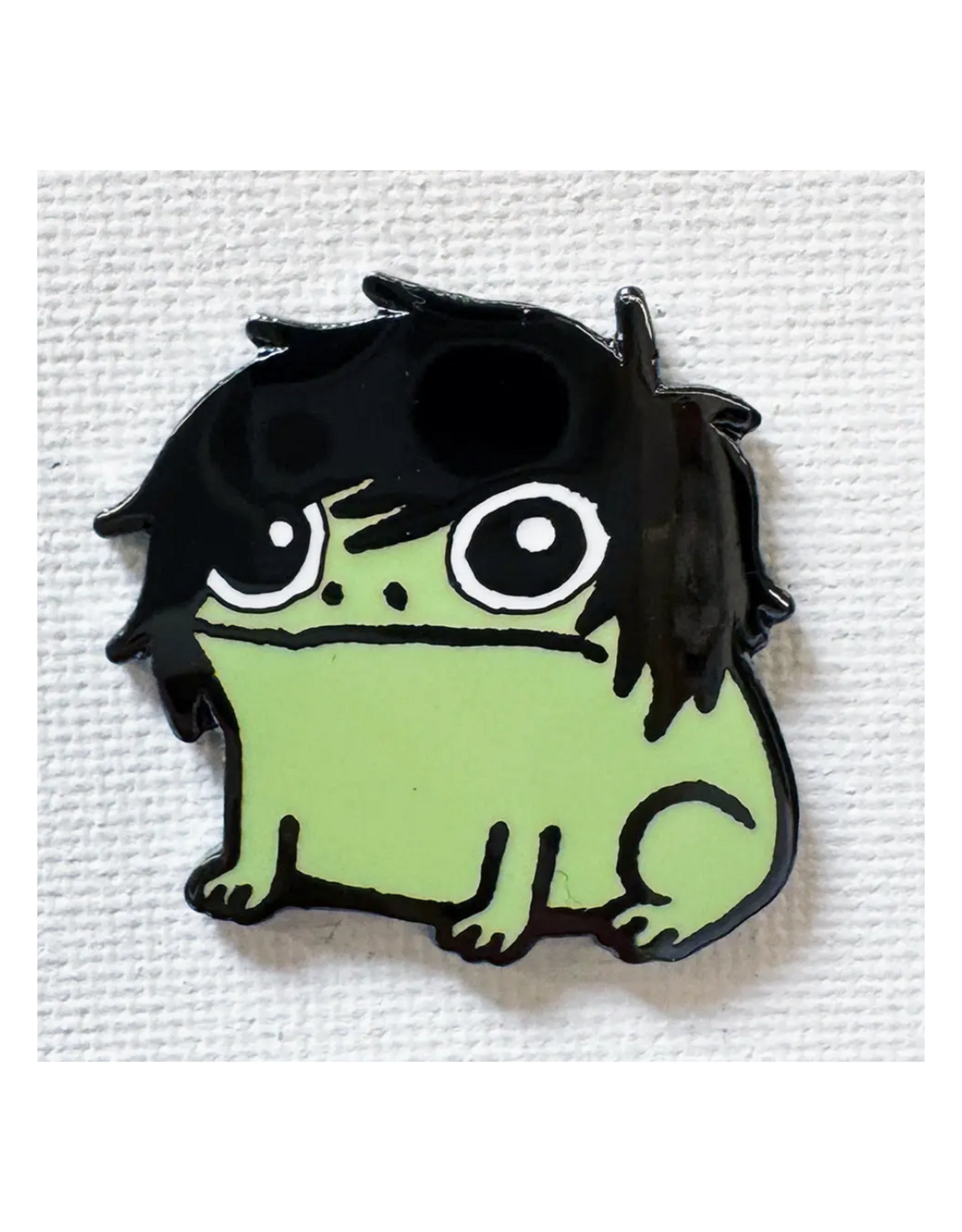 Emo Frog Enamel Pin