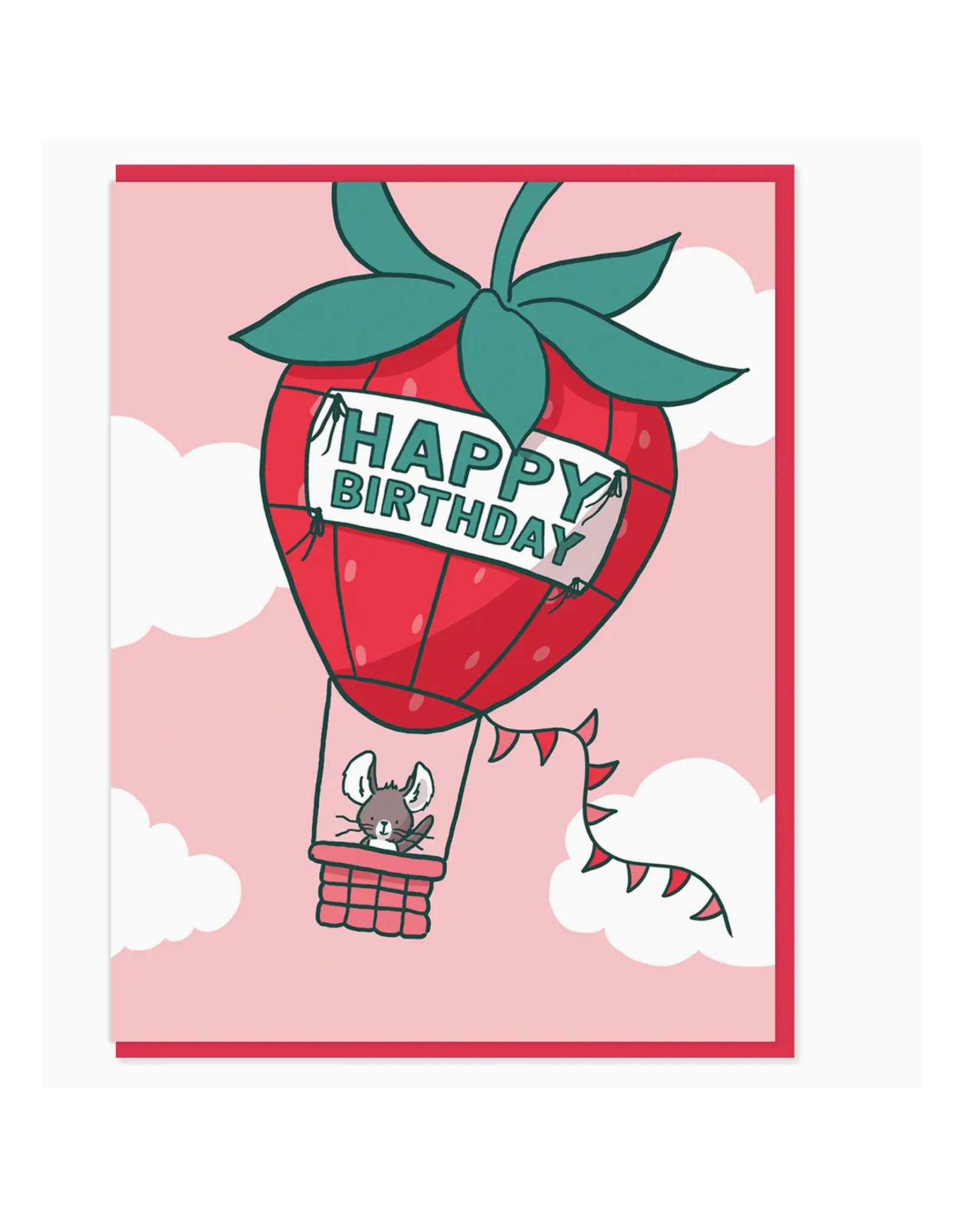 Semi Sweet Press Berry Balloon Greeting Card