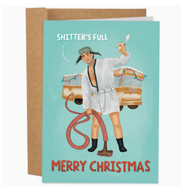 Shitter's Full Christmas Vacation Greeting Card