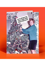 Stab Each Other Christmas Greeting Card