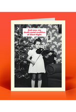 Death Metal Silent Night Greeting Card