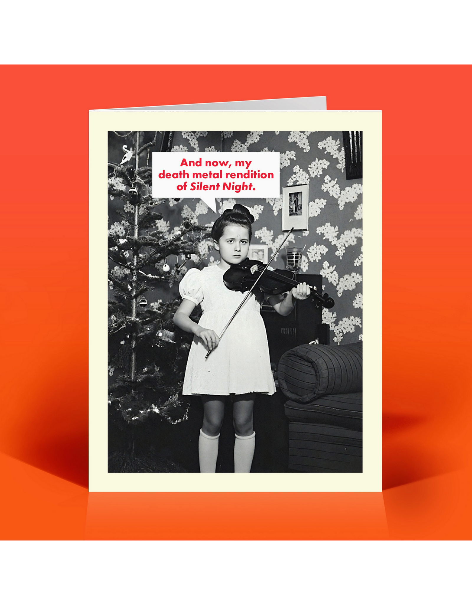 Death Metal Silent Night Greeting Card