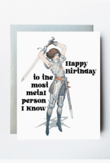 The Twentieth Happy Birthday to the Most Metal Person I Know Greeting Card
