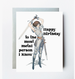 The Twentieth Happy Birthday to the Most Metal Person I Know Greeting Card