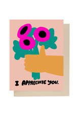 I Appreciate You Bouquet Greeting Card