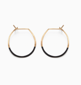 Patina Dipped Mini Hoops (Circle) Earrings