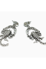 Silver Scorpion Earrings