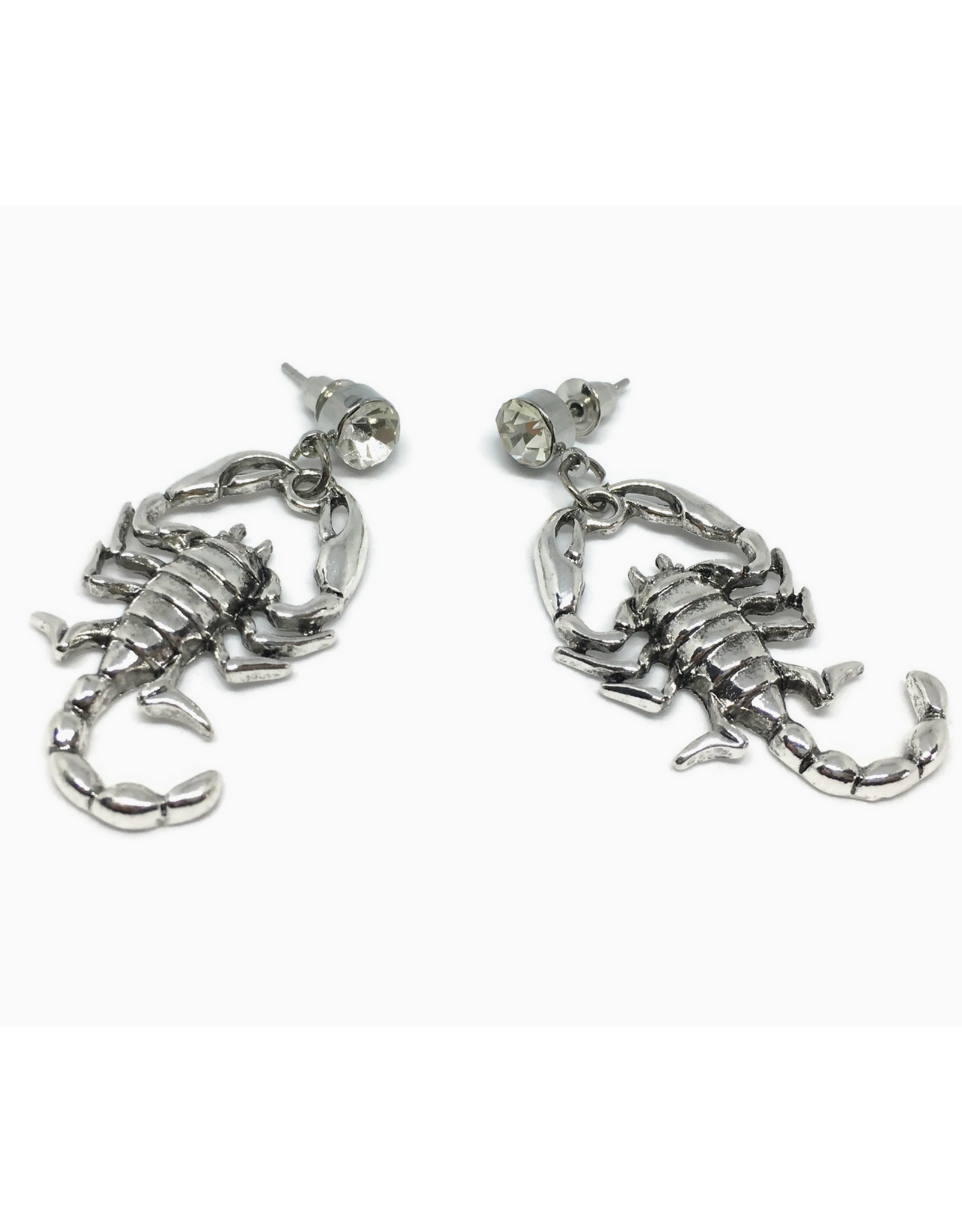 Silver Scorpion Earrings