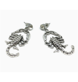 Silver Scorpion Earrings