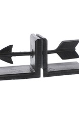 Arrow Cast Iron Bookends - Brown - Curbside Pick Up Only