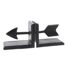 Arrow Cast Iron Bookends - Brown - Curbside Pick Up Only