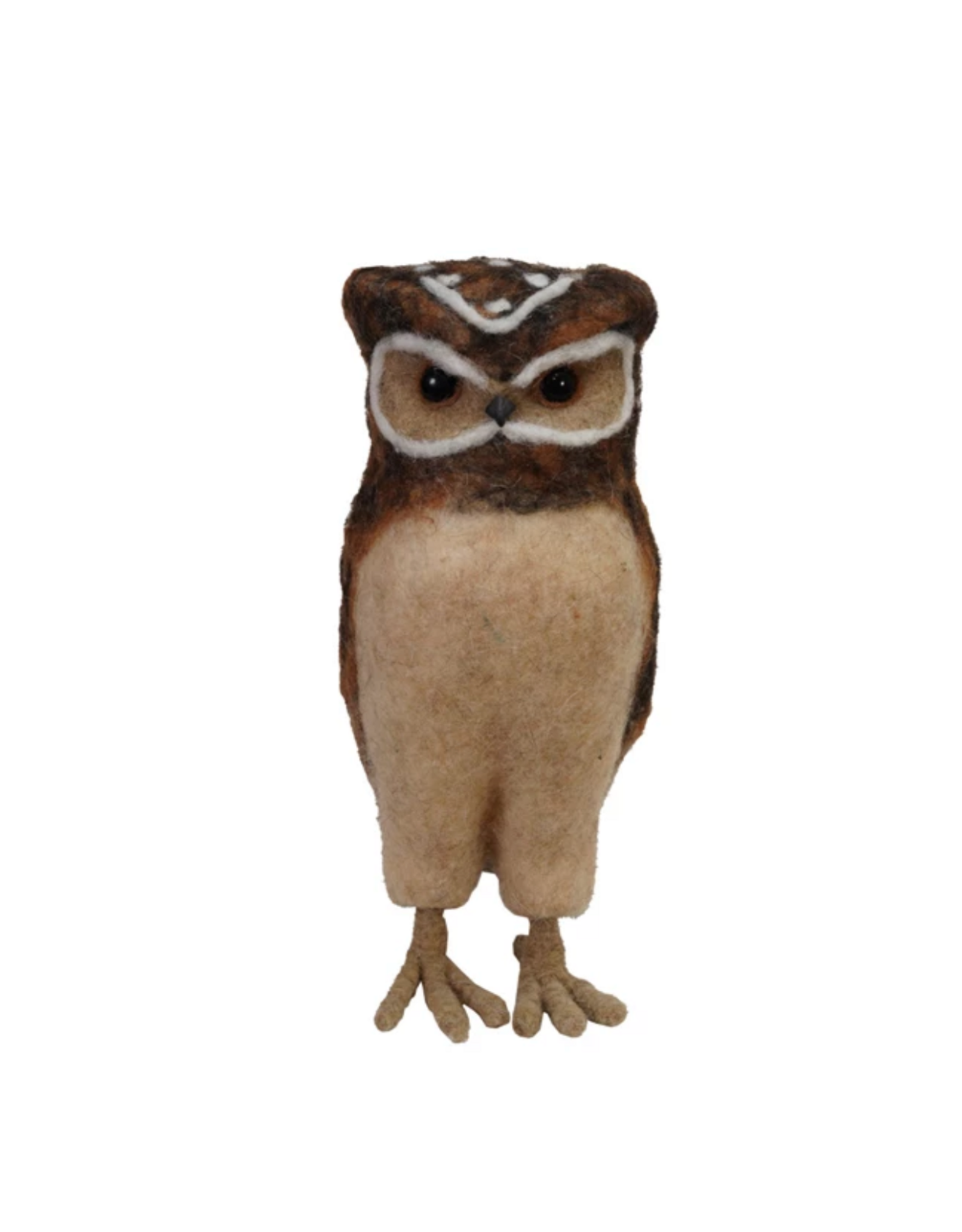Felted Wool Burrowing Owl