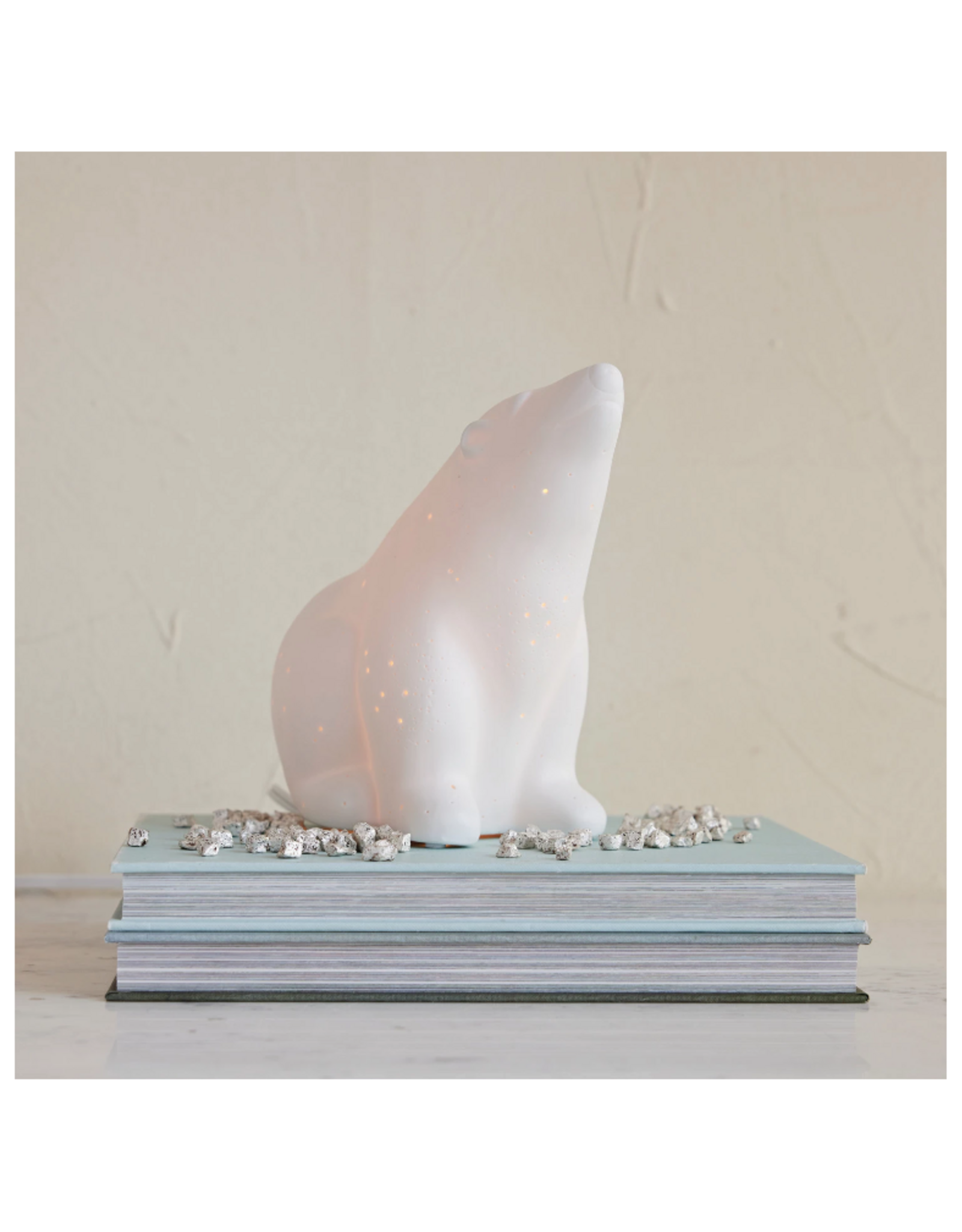 Stoneware Polar Bear Table Lamp