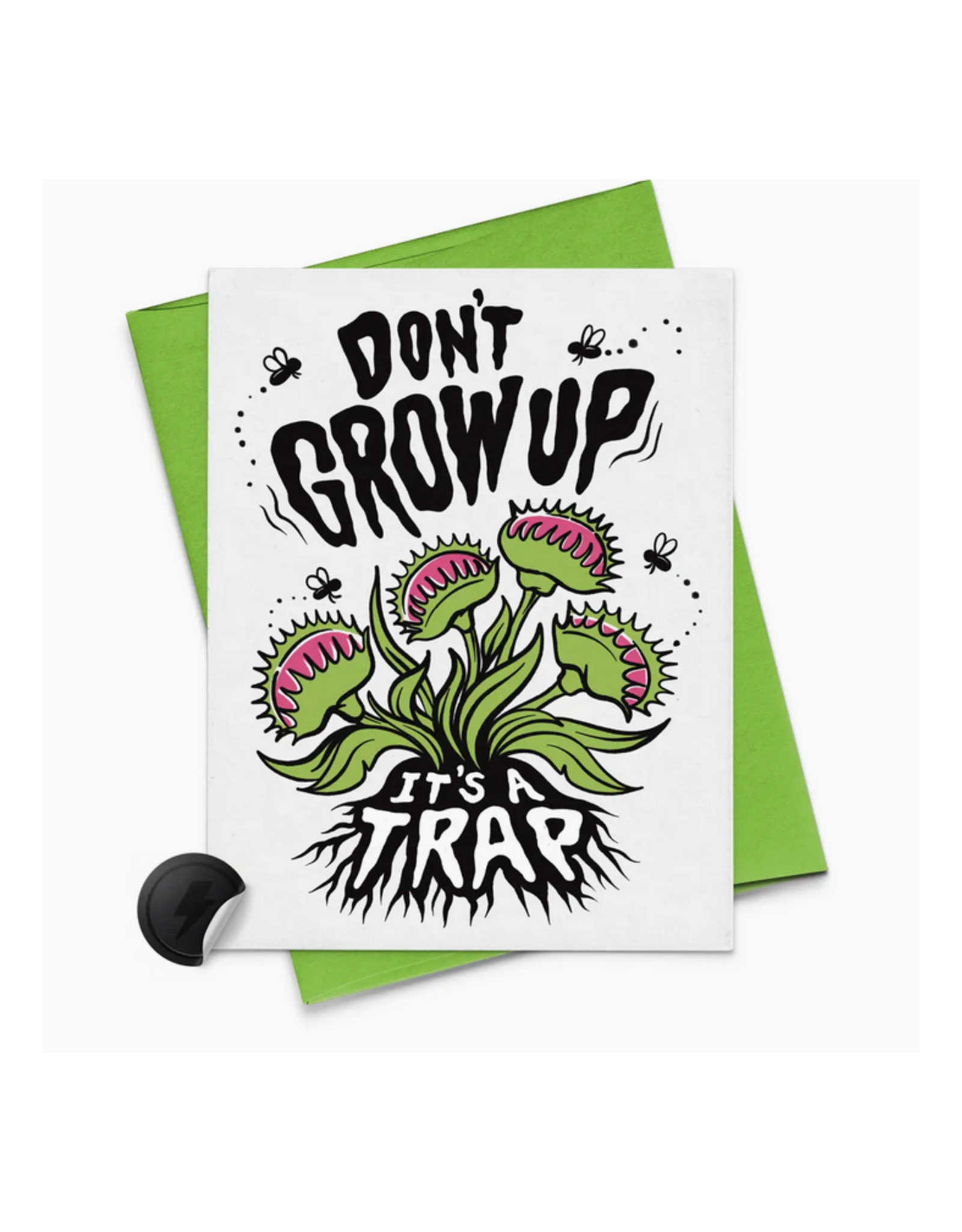 Rock'N Paper Don't Grow Up, It's A Trap Greeting Card