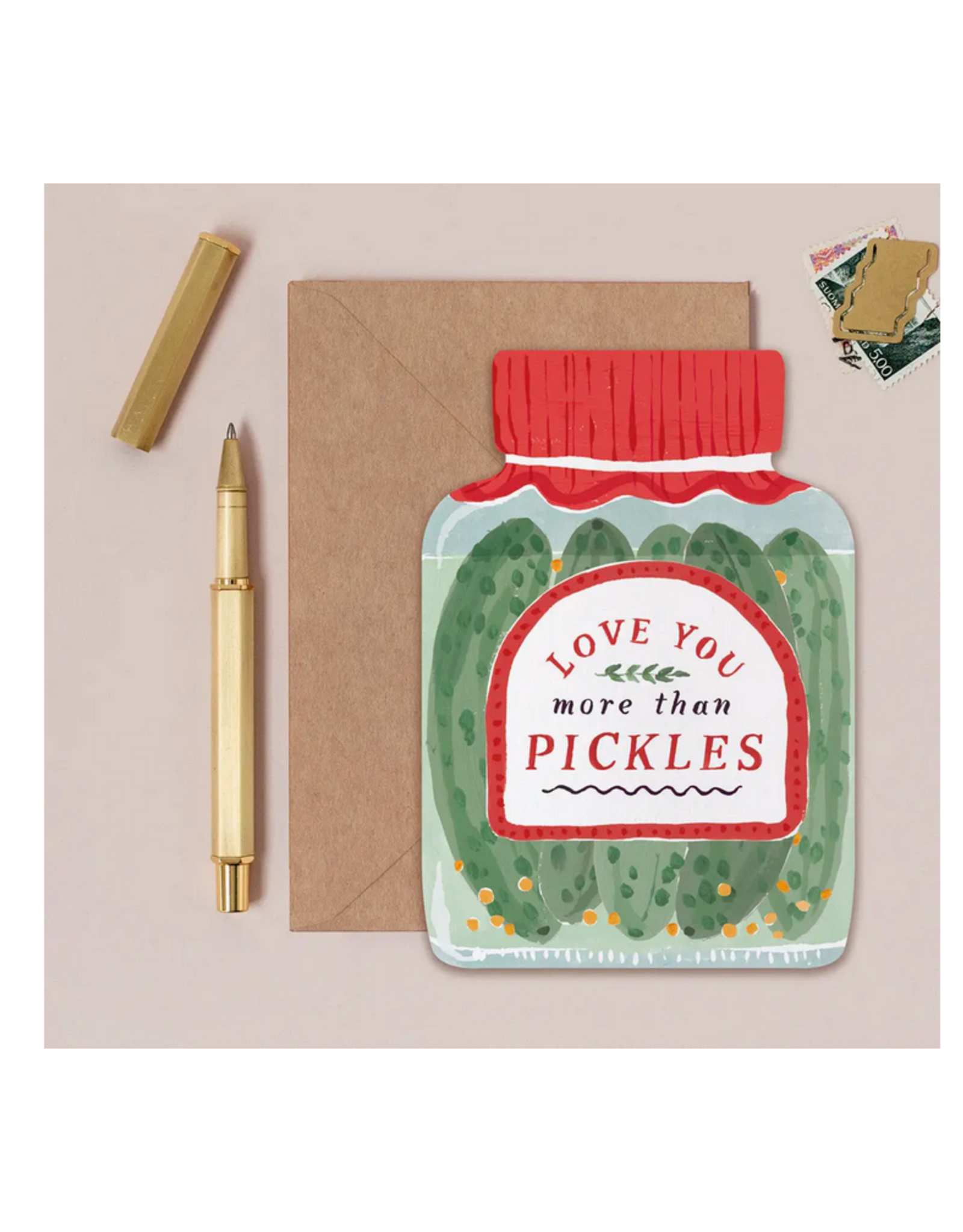 Love You More Than Pickles Greeting Card