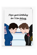 Too Boring Heated Rivalry Birthday Greeting Card