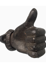 CB Home Collection Rust Cast Iron Thumbs Up Wall Hook