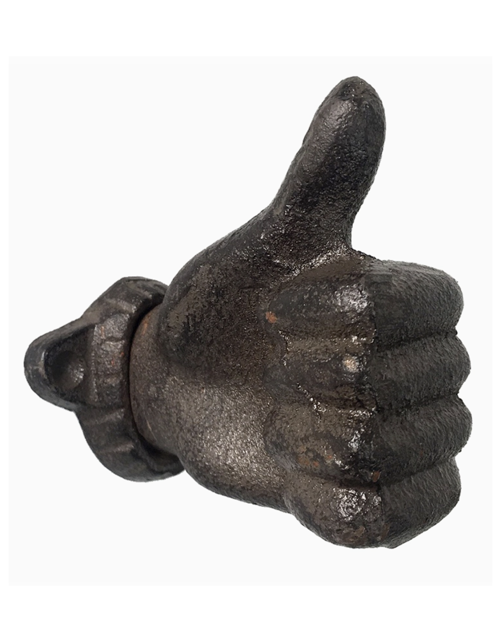 CB Home Collection Rust Cast Iron Thumbs Up Wall Hook