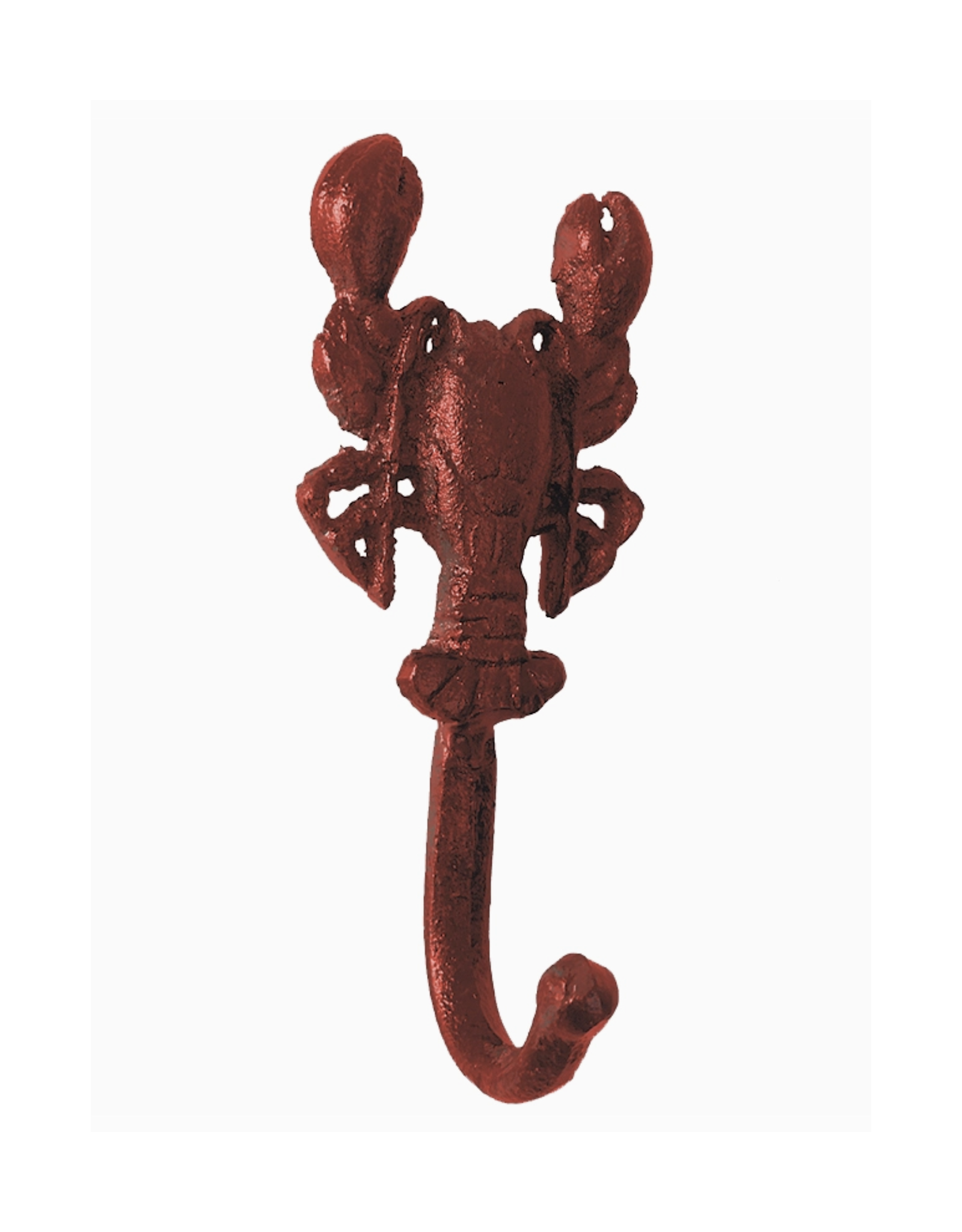 CB Home Collection Red Lobster Cast Iron Wall Hook