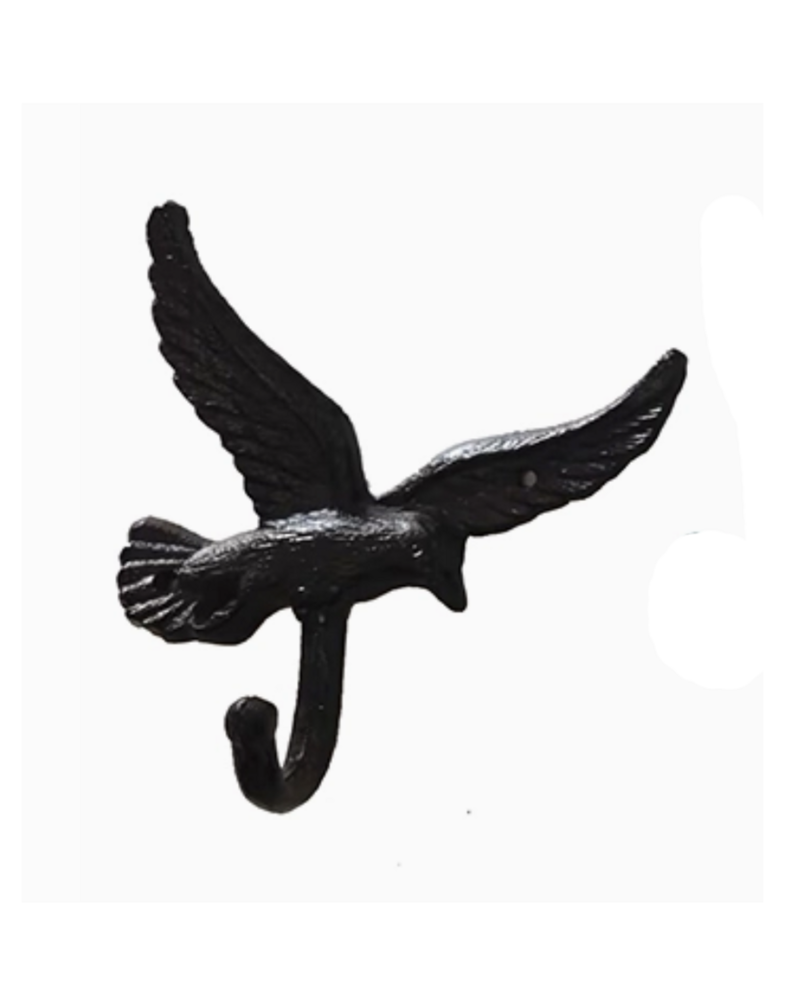 CB Home Collection Black Seagull Cast Iron Hook