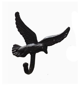 CB Home Collection Black Seagull Cast Iron Hook