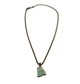 Rhode Island Charm Necklace - Seaglass
