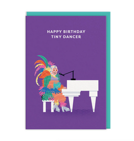 Happy Birthday Tiny Dancer Elton John Greeting Card