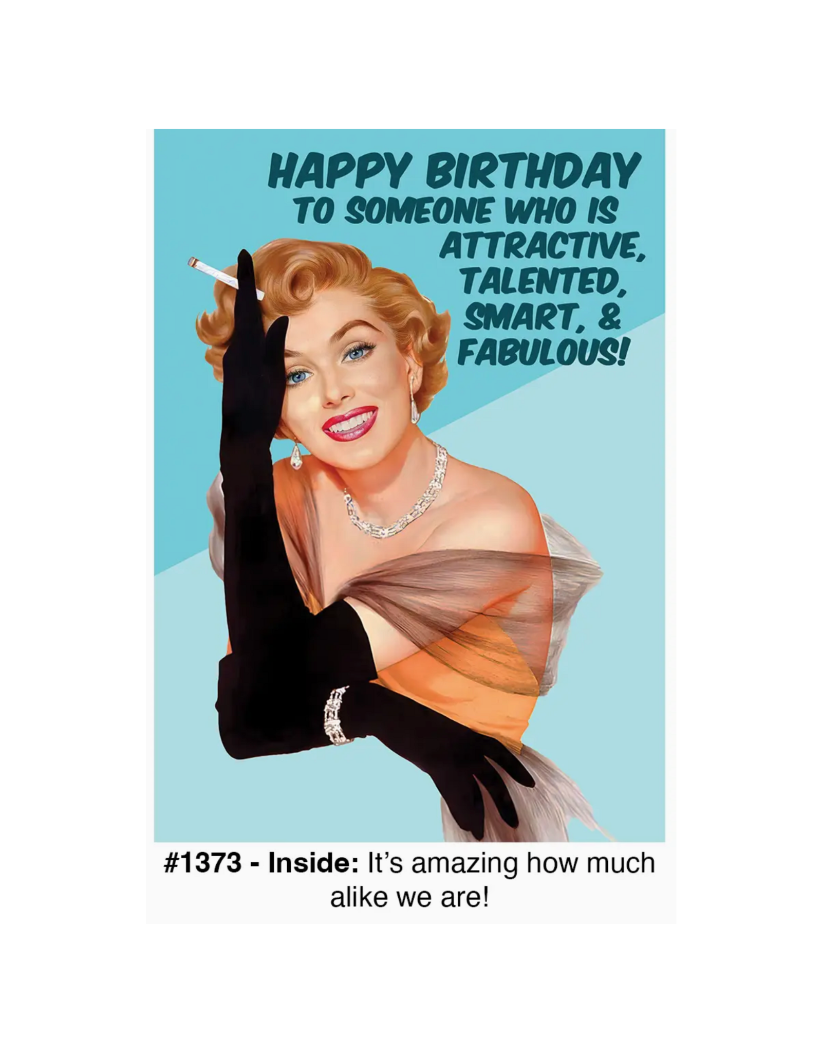 Magik Missile Attractive, Talented, Smart & Fabulous Greeting Card