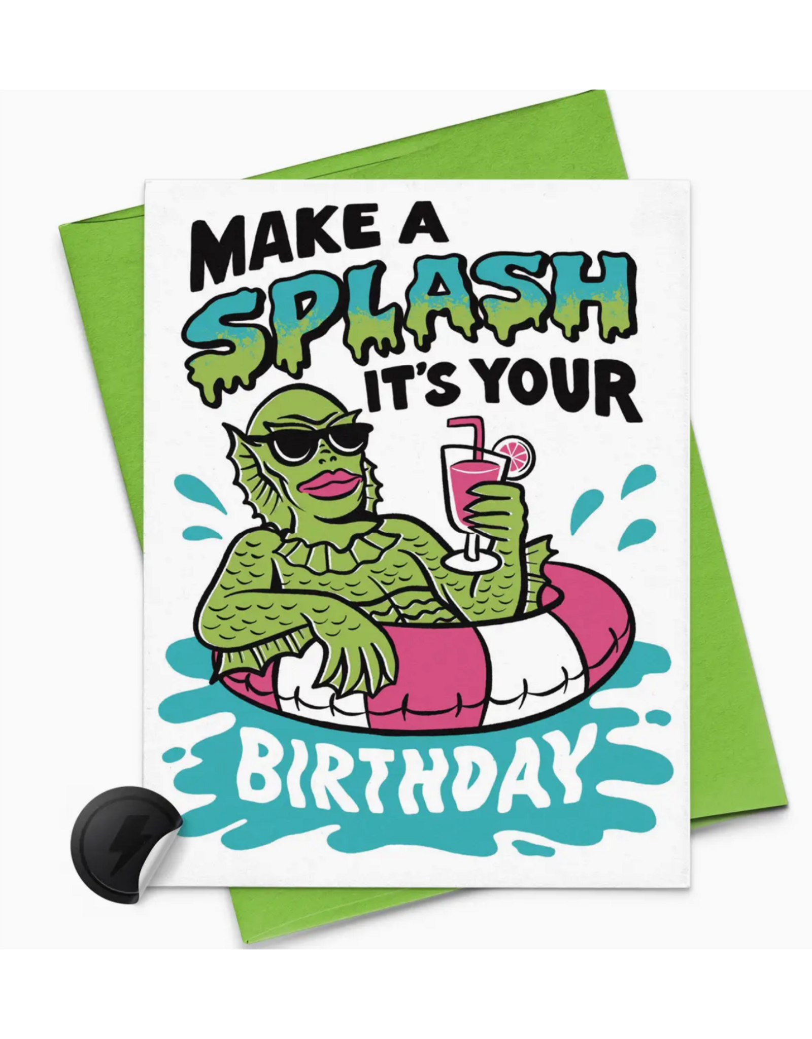 Rock'N Paper Make A Splash It's Your Birthday Greeting Card