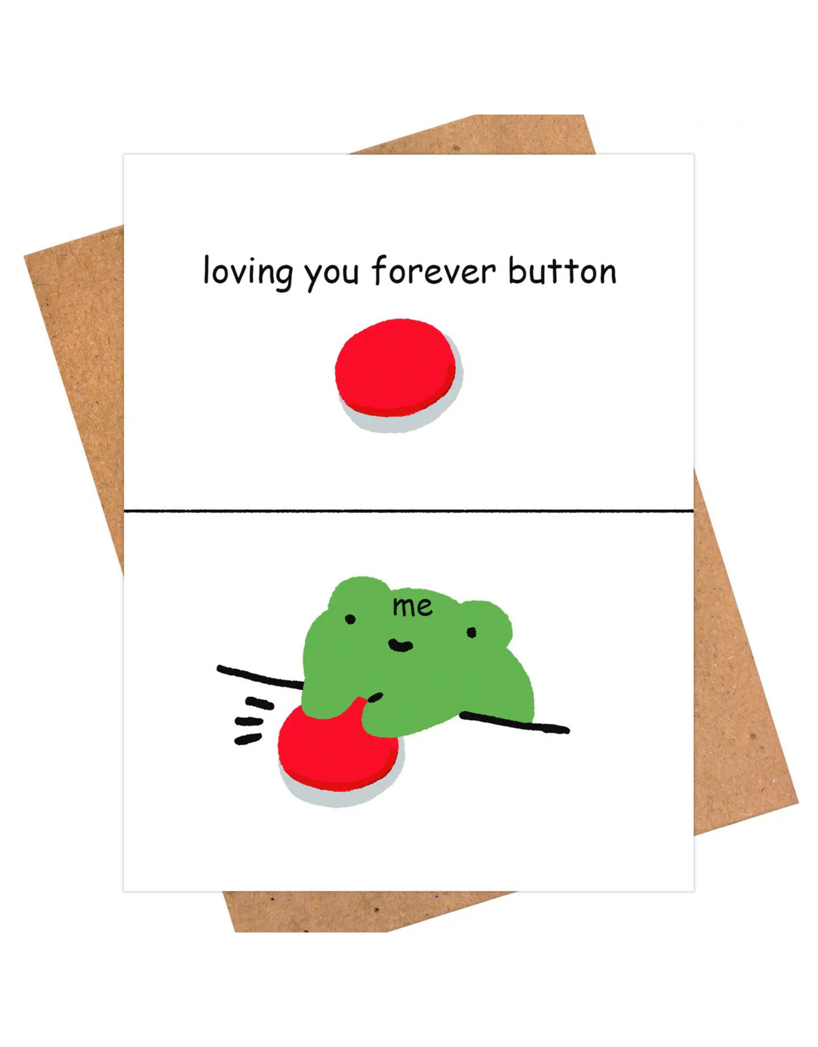 Loving You Forever Button Greeting Card