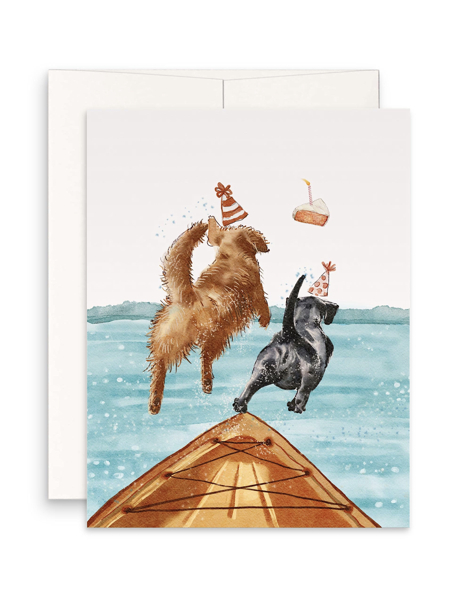 Jump Off Boat Birthday Greeting Card