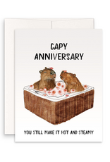 Capy Anniversary Hot & Steamy Greeting Card