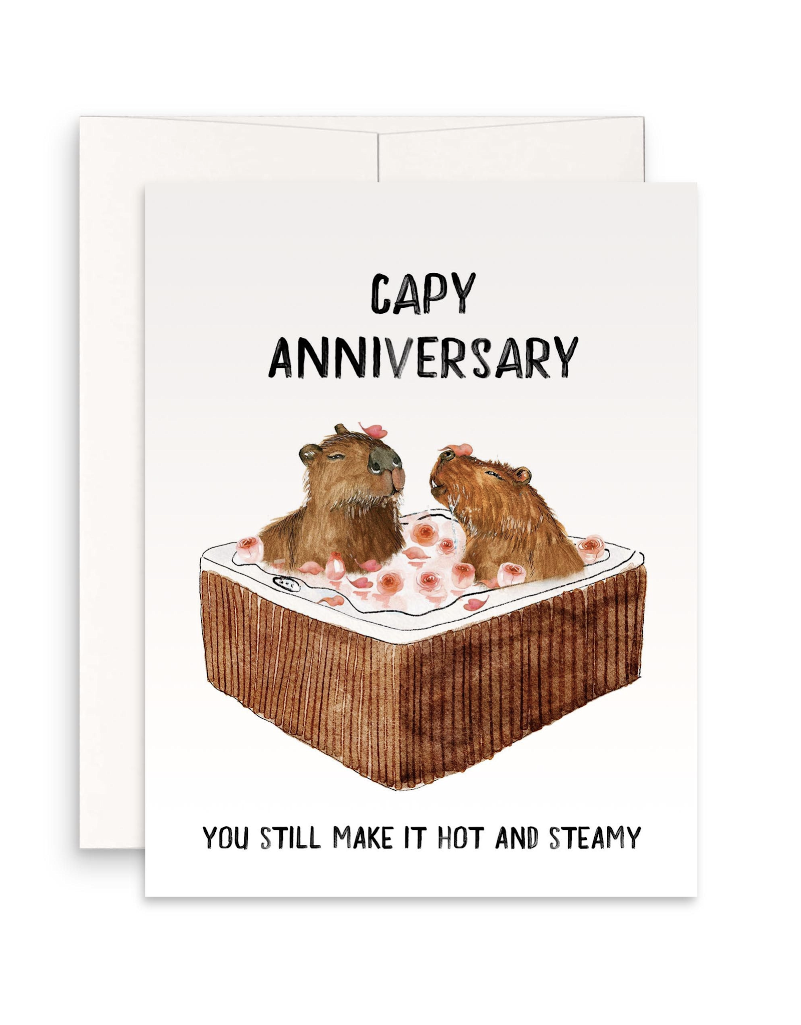 Capy Anniversary Hot & Steamy Greeting Card